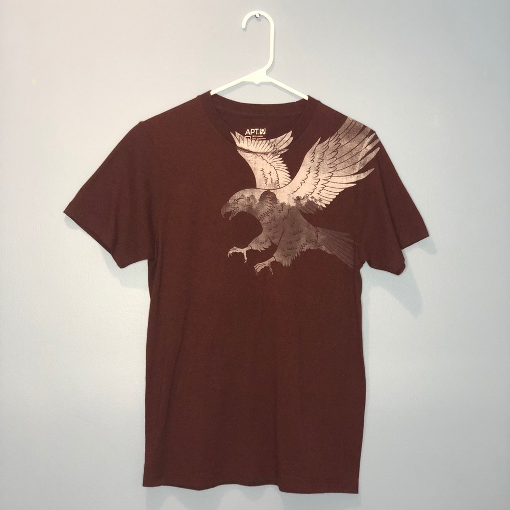 Apt 9. Burgundy Eagle Tee